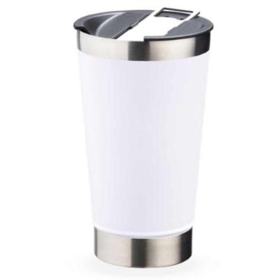 Copo térmico branco em inox - 1543255