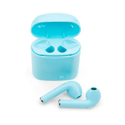 Fone de Ouvido Azul Bluetooth com Case Carregador - 1626662