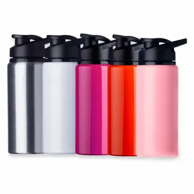 Squeeze de alumínio - Disponível nas cores: Branco, Prata, Rosa, Rosa escuro e Laranja. - 1456251