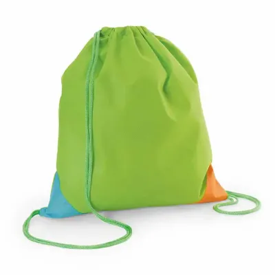 Sacola tipo mochila na cor verde - 1471408