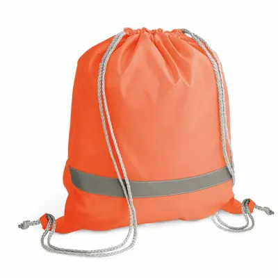 Sacola tipo mochila na cor laranja - 1471452