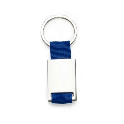 Chaveiro Metal com Nylon Azul - 1531173