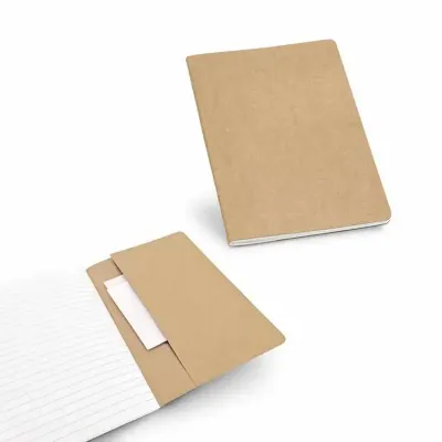 Caderno A5 com 40 folhas pautadas de papel reciclado - 1693288