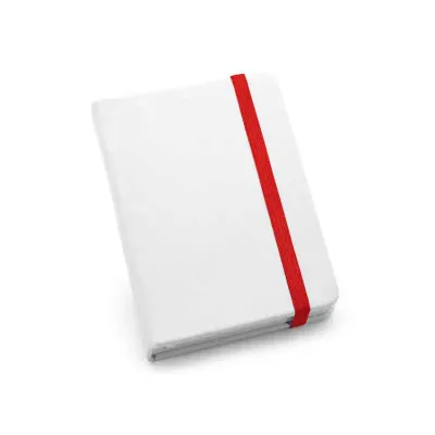 Caderno capa dura A6 com detalhe vermelho - 1552324