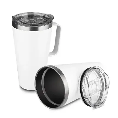 Caneca térmica em aço inox com parede dupla isolada