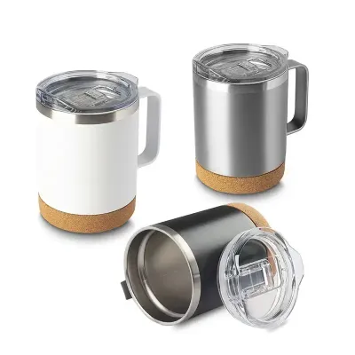 Caneca térmica em aço inox com parede dupla isolada à vácuo