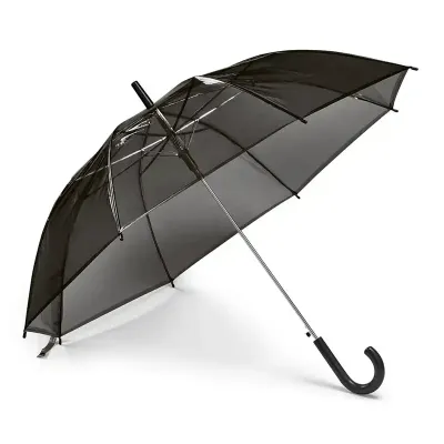 Guarda-chuva transparente  - preto - 1697471