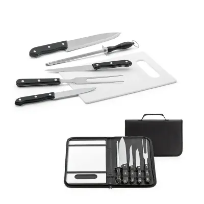 Kit churrasco em estojo de nylon 210D - 1696821