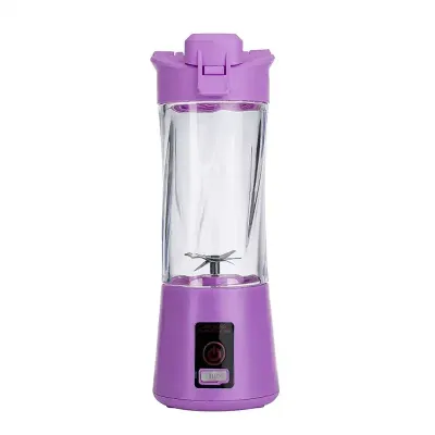 Mini liquidificador roxo smart com capacidade de 300ml