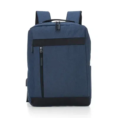 Mochila de Nylon Azul USB 21L