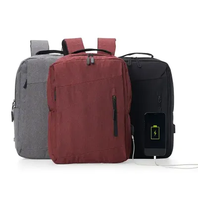 Mochila de Nylon USB 21L - 3 cores - 1701429