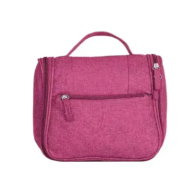 Necessaire em Nylon Oxford Rosa