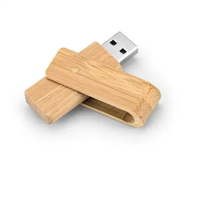 Pen drive em bambu com capacidade de 8GB - 1695798