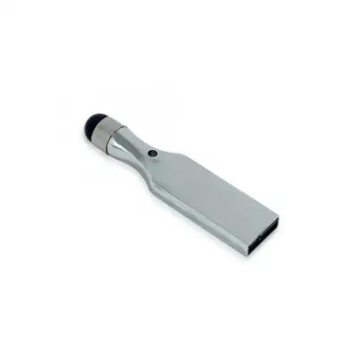 Pen drive metal brilhante de 4GB/8GB com ponteira touch - 1702666