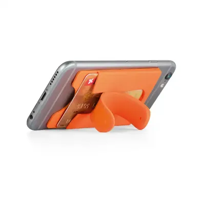 Porta cartões laranja para celular - 12339 - 1695971