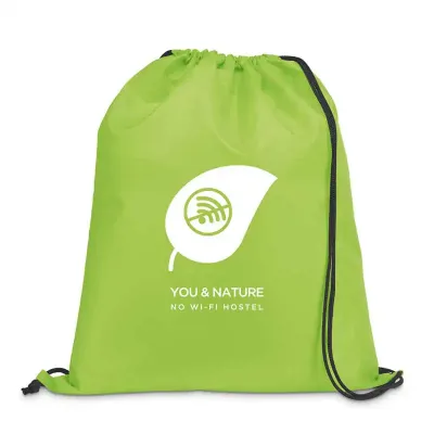 Sacola tipo mochila verde - 1534179