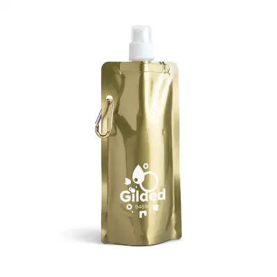 Squeeze dobrável 460 ml dourado