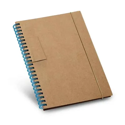 Caderno B6 espiral com 60 folhas pautadas