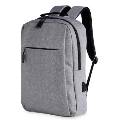 Mochila de Nylon 21L USB cinza