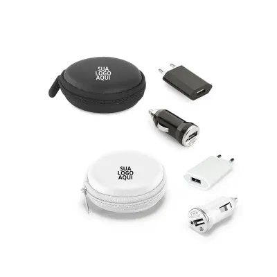 Kit de adaptadores USB em ABS Personalizado (2 cores) - 2005170