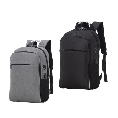 Mochila para notebook: cinza e preto