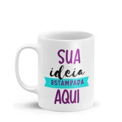 Caneca de cerâmica personalizada