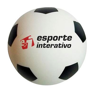 Bolas anti-stress Personalizada Futebol | Bolinha anti stress personalizada, no formato de bola de futebol. É o brinde personalizado ideal para seu evento. | ST FUT LISA VINIL