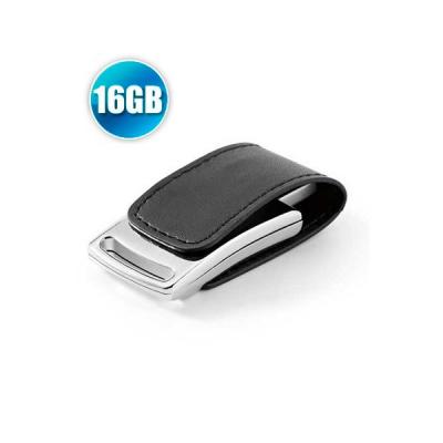 Pen drive 16 GB em Couro com Imã para Brindes