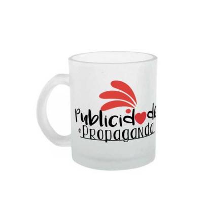 Caneca de Vidro Jateado Personalizada