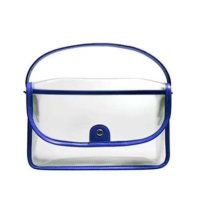 Necessaire confeccionada em PVC Cristal Super Clea