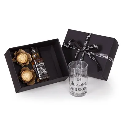 Kit Whisky com Copo e Bombons KW144