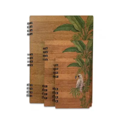 Caderno com Capa Wire-o em Madeira Personalizado A4 - 2011085