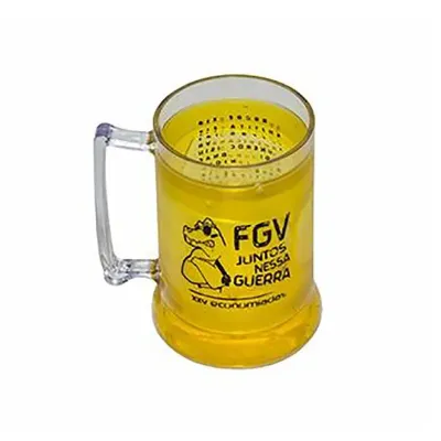 Caneca Gel Amarelo 400ml