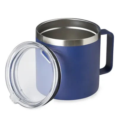 Caneca térmica de inox azul 450ml