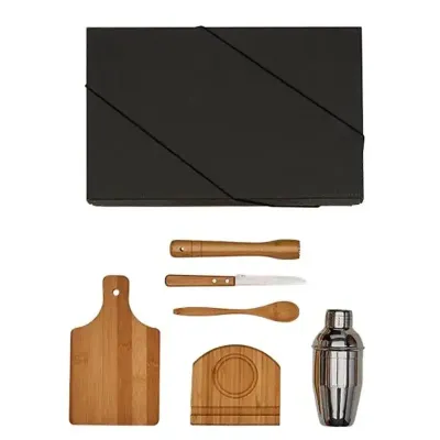 Kit Para Caipirinha Em Bambu Com Coqueteleira - 6 Pçs - 2009753