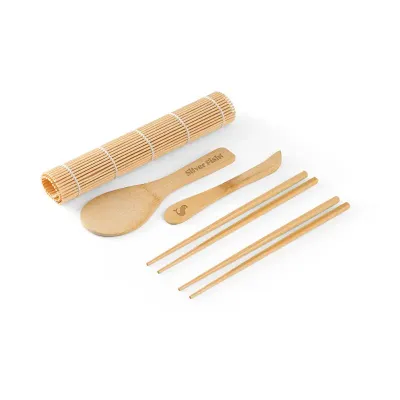 Kit para sushi em bambu