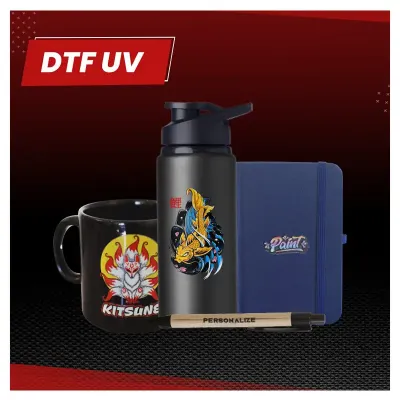 DTF UV - Aplicação em diversos materiais 