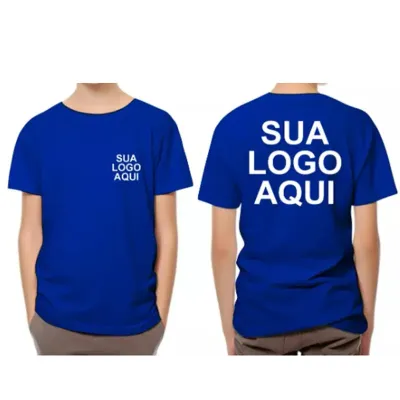 Camiseta básica infantil - azul