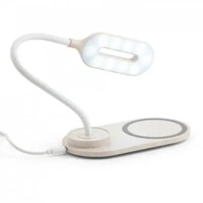 Luminaria de mesa com carregador wireless