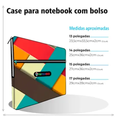 Case para Notebook Personalizado com Bolso - 2030078