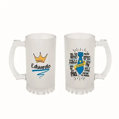 Caneca Vidro 475 ml Personalizada