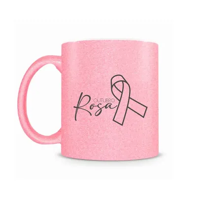 Caneca de cerâmica Rosa