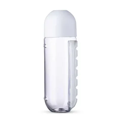 Squeeze Plástico 700ml Porta Comprimido Branco - 2016727