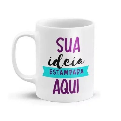 Caneca personalizada com sua  ideia