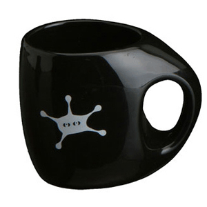 Caneca Astronauta preta 300 ml .