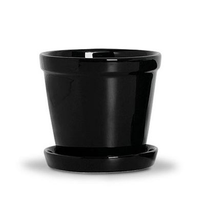 Vaso grande preto